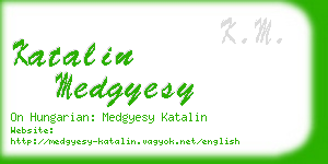 katalin medgyesy business card